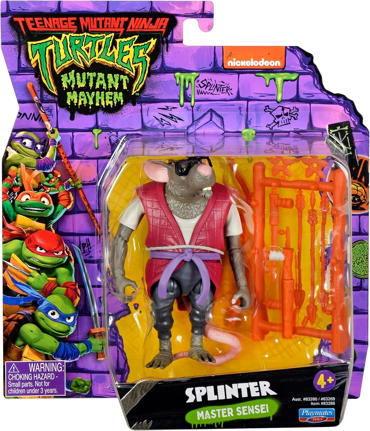 TEENAGE MUTANT NINJA Turtles - Splinter Grundfigur Actionfigurer Naty Shop Toy_Figure