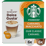 STARBUCKS Caramel Macchiato af Nescafé Dolce Gusto Kaffeekapseln 6 x 12 (72 Kapseln)