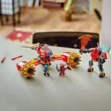 LEGO NINJAGO Kai's Storm Rider Mech - Flyvende motorcykellegetøj med 3 minifigurer - Mek med bevægeligt hoved, arme og ben - Byggelegetøj - Gave til drenge og piger i alderen 7+ 71830 Byggesæt Besuche den LEGO-Store