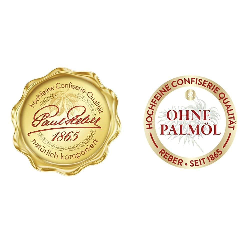 Reber Mozart Bolde - Konfekturepose med 8 stykker - Ægte Reber Mozart Bolde Mørk Chokolade, Marcipan & Nougat - 1 x 160g