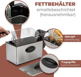 Bomann® oliefrituregryde, 3L kapacitet, Cool Zone Technology og afløb, 2000 W Hvidevarer Naty Shop
