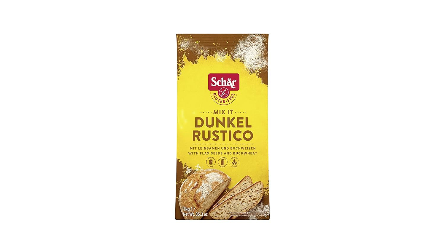 Mix It Dunkel Backmischung Glutenfrei 1Kg, 10Er Pack Blanding til bagning og madlavning Naty Shop Standardtitel