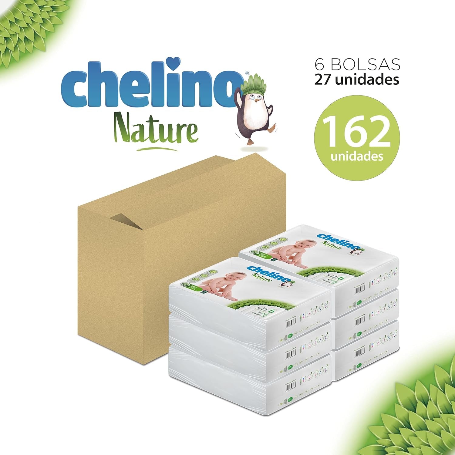 Natur babyble, str. 6 (17-28 kg), 162 bleer