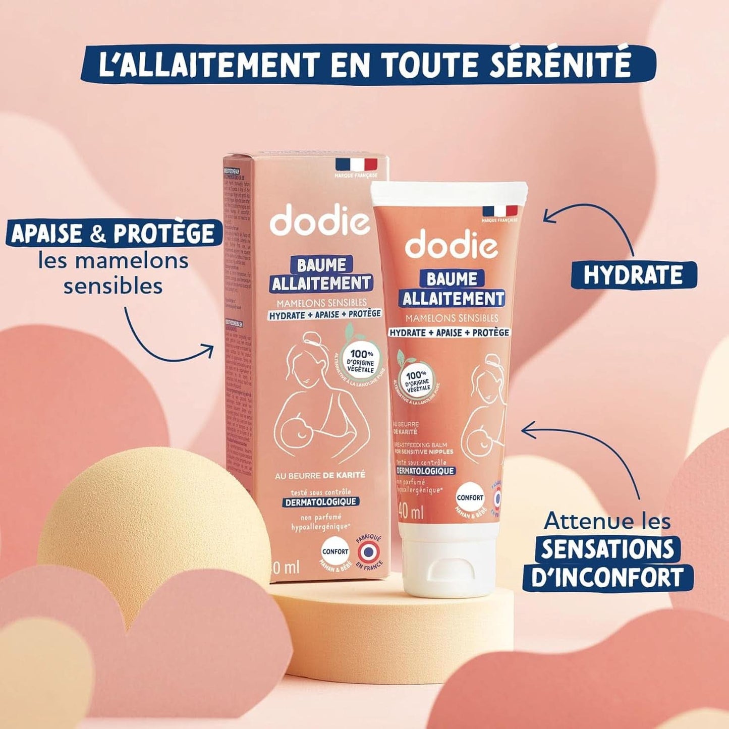 Brystvortecreme med vegetabilsk lanolin, 40 ml Mad og ammetilbehør Bebe Naty Shop