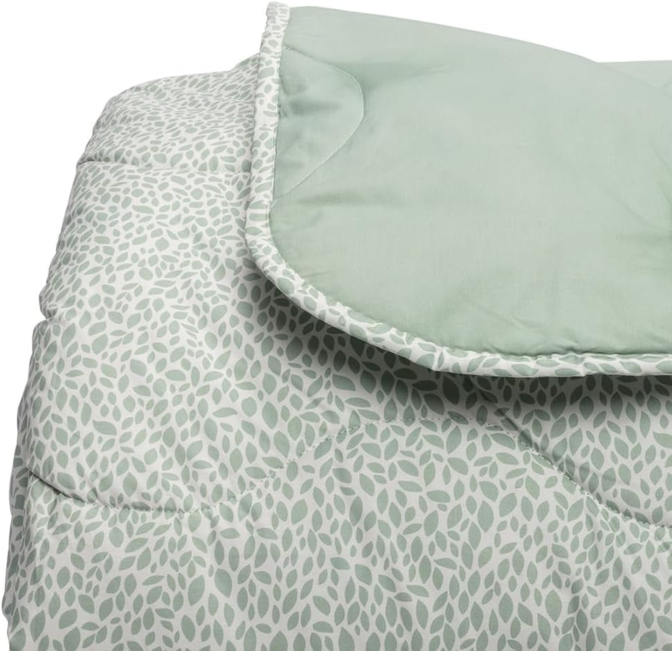 Foppapedretti Notte & Natura salvie kronblade quilt, betræk, 100% bomuld, lavet i Italien Dyner og dyner Naty Shop