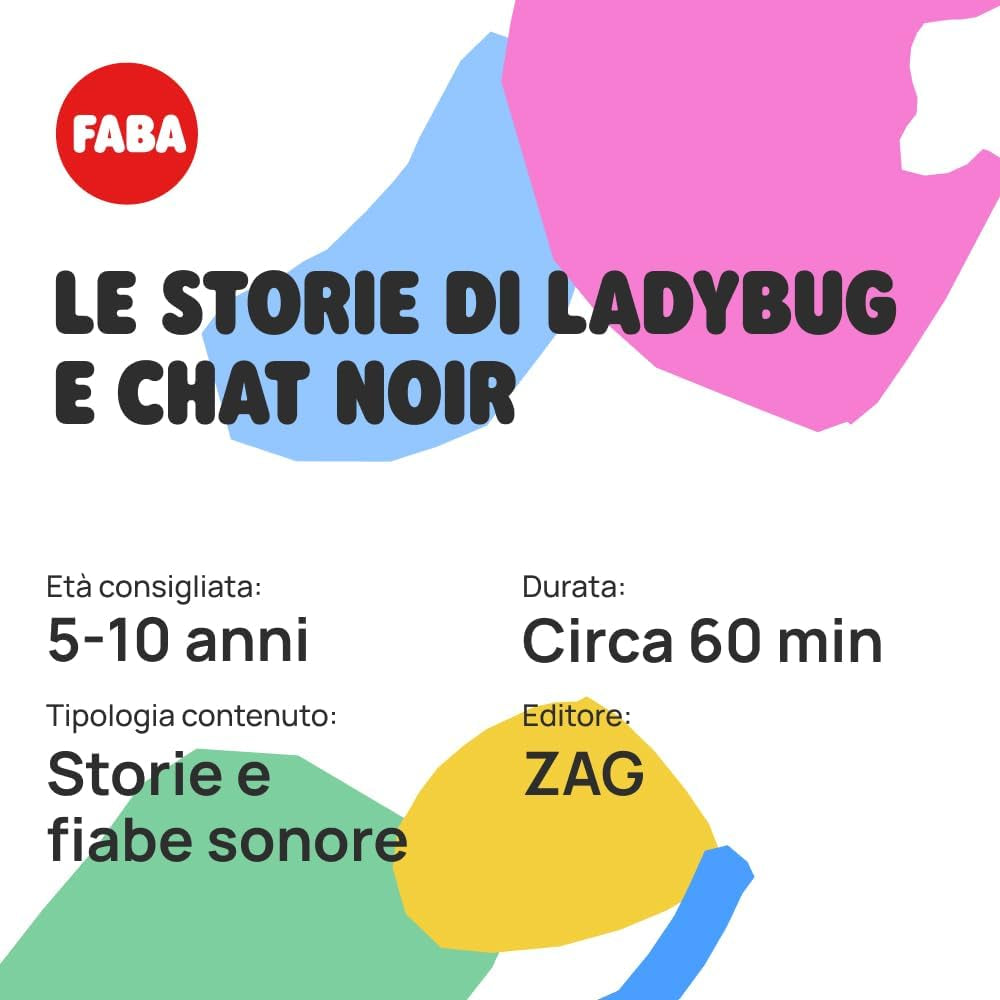 Lydfigur - Tales of Ladybug and Cat Noir - Lydhistorier og eventyr, drenge og piger 4-6+, italiensk version Baby Toys Naty Shop