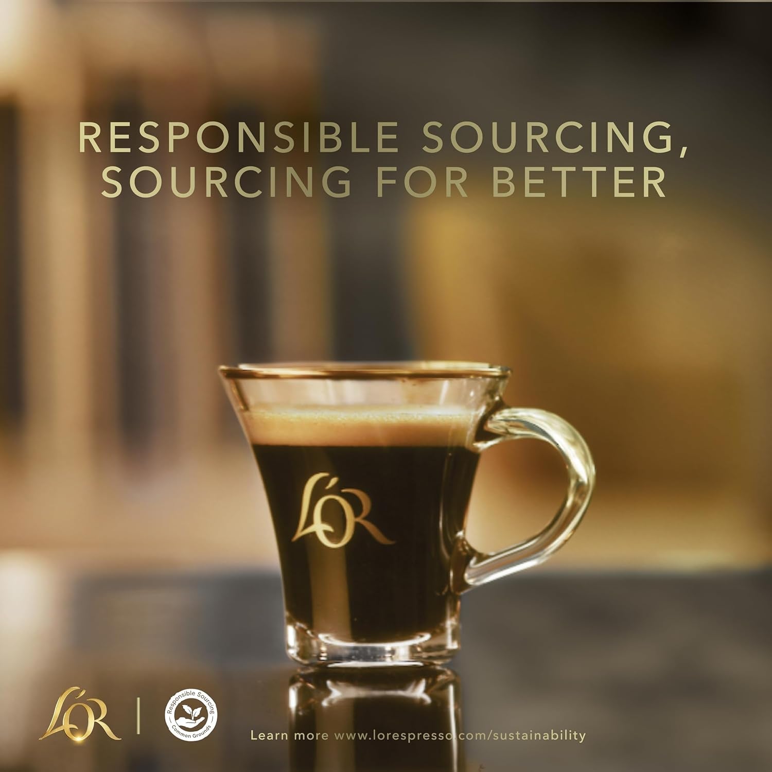 L'OR Barista Kaffeekapseln Ristretto, eksklusivt til L'OR Barista Maschinen, 5er Pack, 5 x 10 Kapseln
