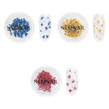 NÉONAIL Nail Art Flowers Set - Trockenblumen - Getrocknete Blumen - Nageldesign Zubehör - Nageldekorationen - Getrocknete Blüten - Negle Decoration - Gelnägel Zubehör - 3 Farben - Rosa, Lila, Orange
