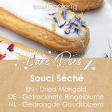 ScrapCooking - Tørrede morgenfruer 3,5 g - Spiselige blomster - Maddekorationer til bagning - Til desserter, kager, tærter, muffins - jul, forår, fødselsdag - Gylden gul - 7471