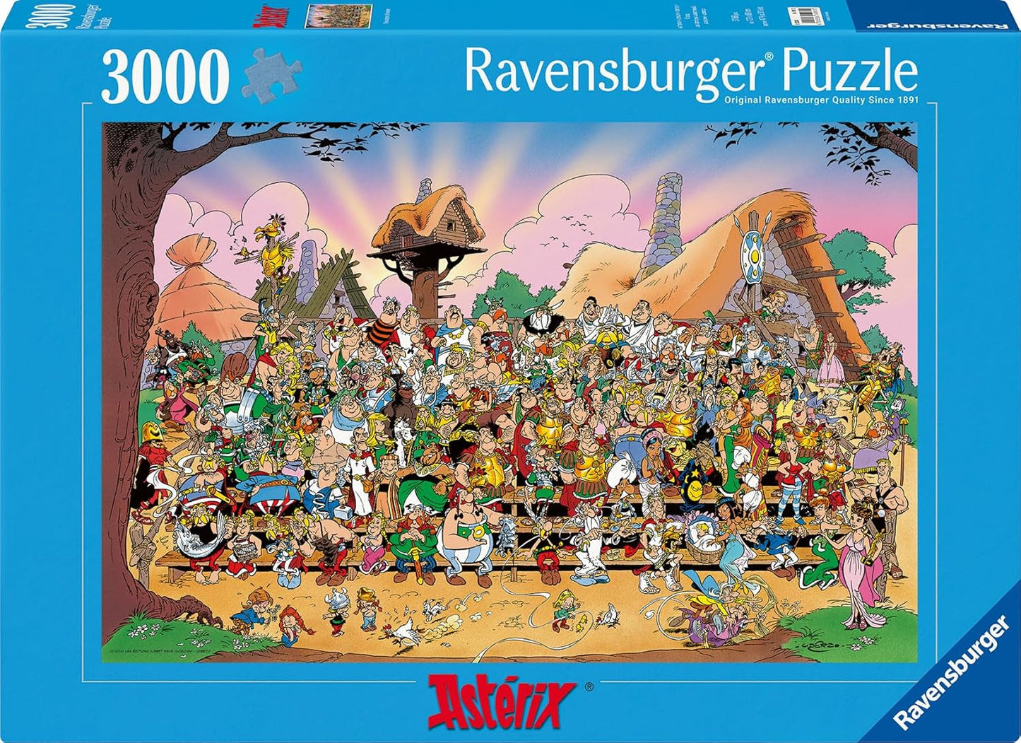 Ravensburger - Puslespil for voksne - Puslespil med 3000 brikker - Asterix' univers - Voksne og børn fra 14 år - Højkvalitetspuslespil lavet i Europa - Tegneseriefigurer - 14981 Puslespil Naty Shop