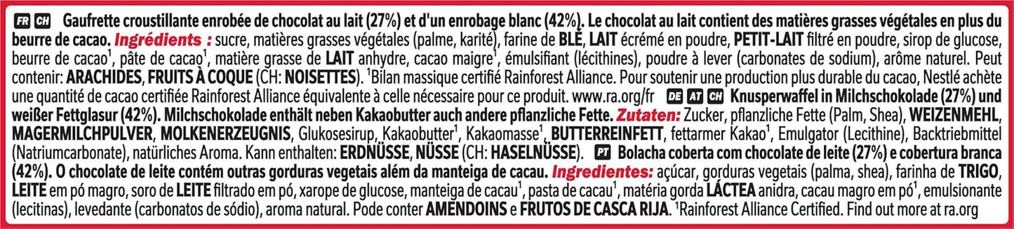 Nestlé Chunky Funky, sprød oblat i mælkechokolade, pakke med 24 stk (24 x 40 g)