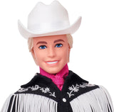 BARBIE the MOVIE Ken - samlerdukke i vestligt outfit, vintage skjorte, cowboyhat, hvide støvler fra filmen for 3 år og opefter, HRF30 Naty Shop Dolls