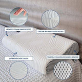 Valentia Medical Memory Foam Nakkestøttepude Ortopædisk Nakkesmertepude Memory Foam Nakkepude Ultrablødt vaskbart betræk Cervikal Ortopædiske Puder Naty Shop