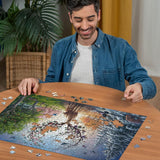Ravensburger Puslespil 12001088 - The Magic Deer and the Four Seasons - 1000 brikker puslespil for voksne 14+ Puslespil Naty Shop