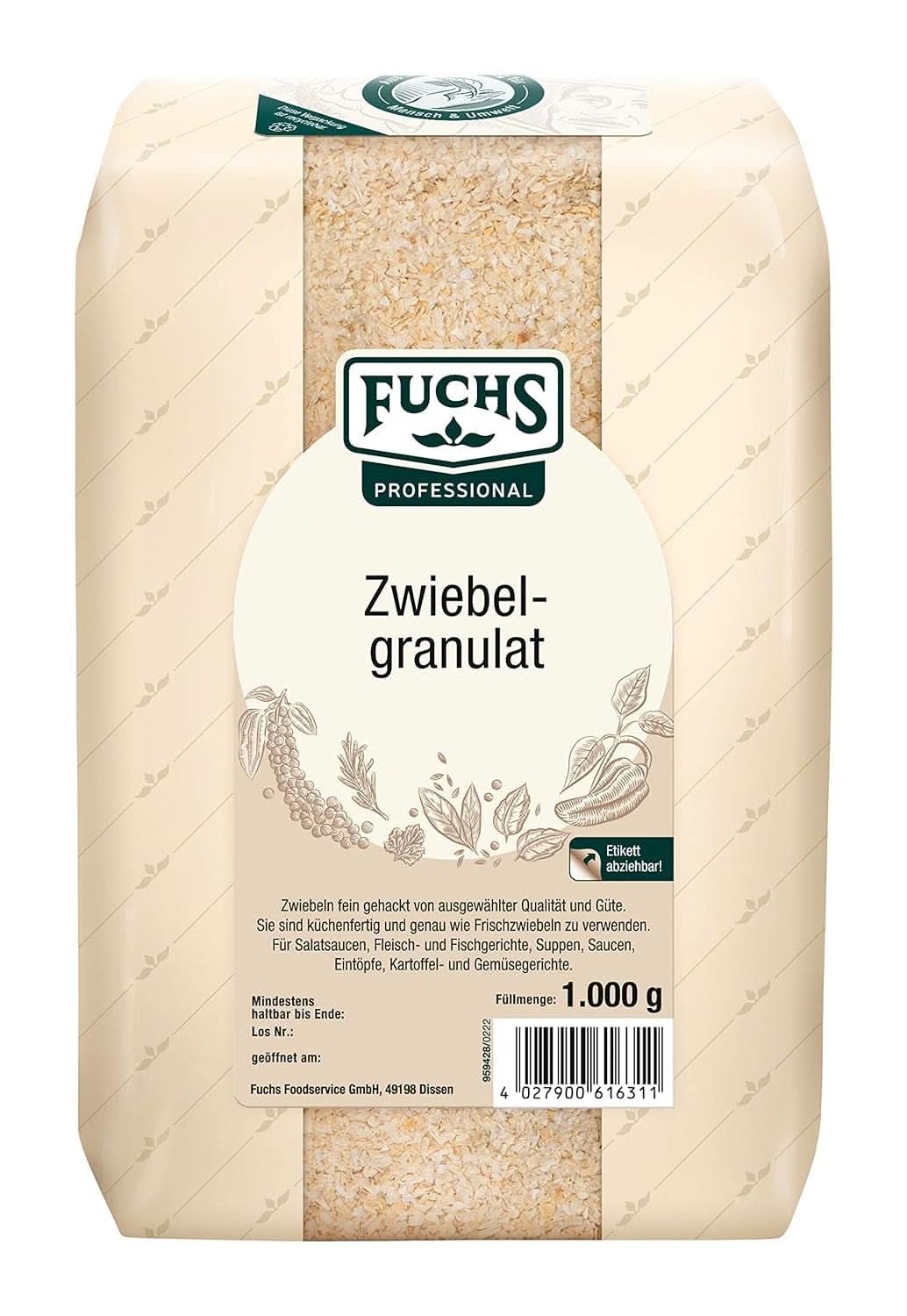Fuchs Professionel løggranulat, 1 Kg Krydderier Naty Shop