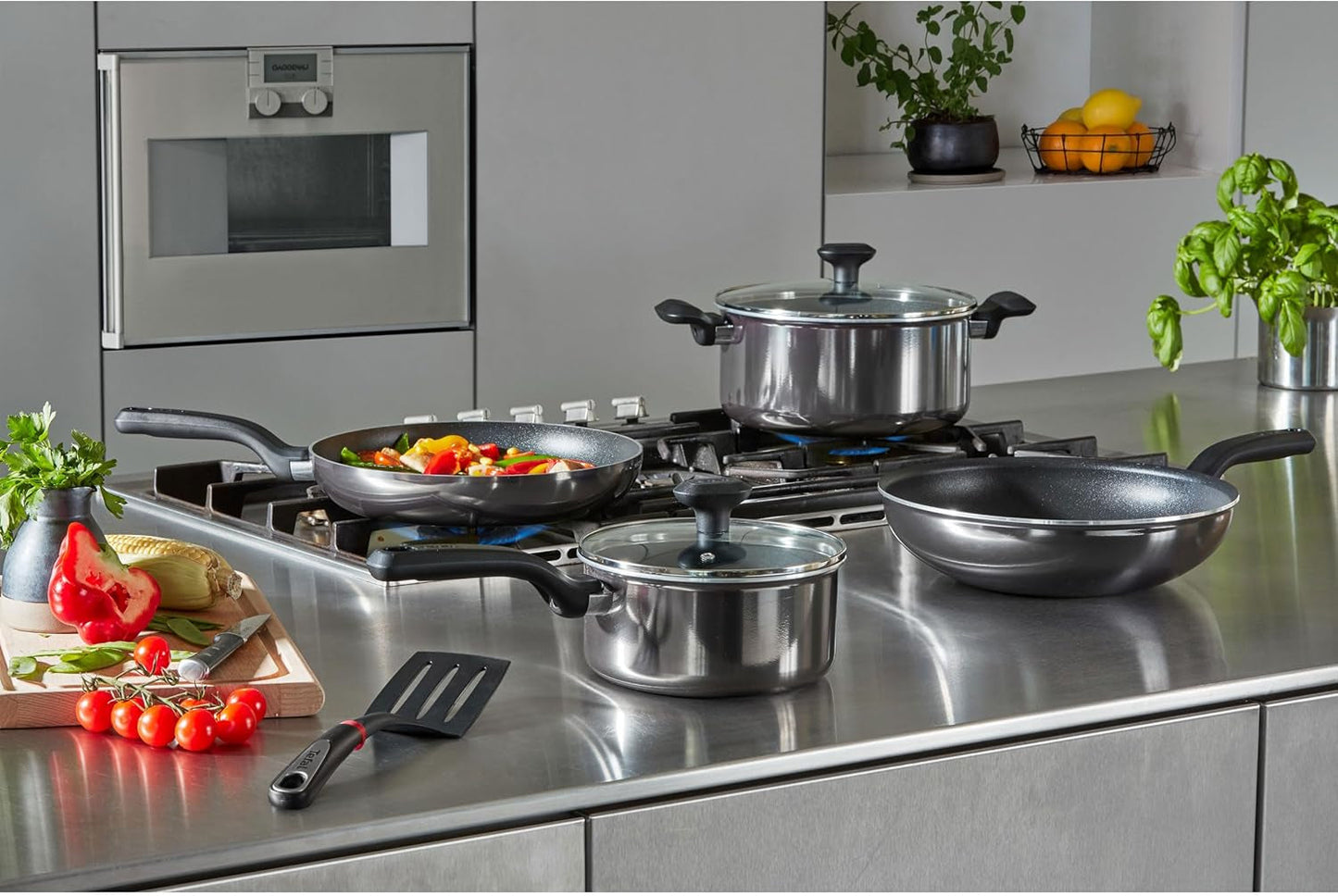 Tefal D52606 Resist, titanium non-stick belægning Gryder og pander Naty Shop