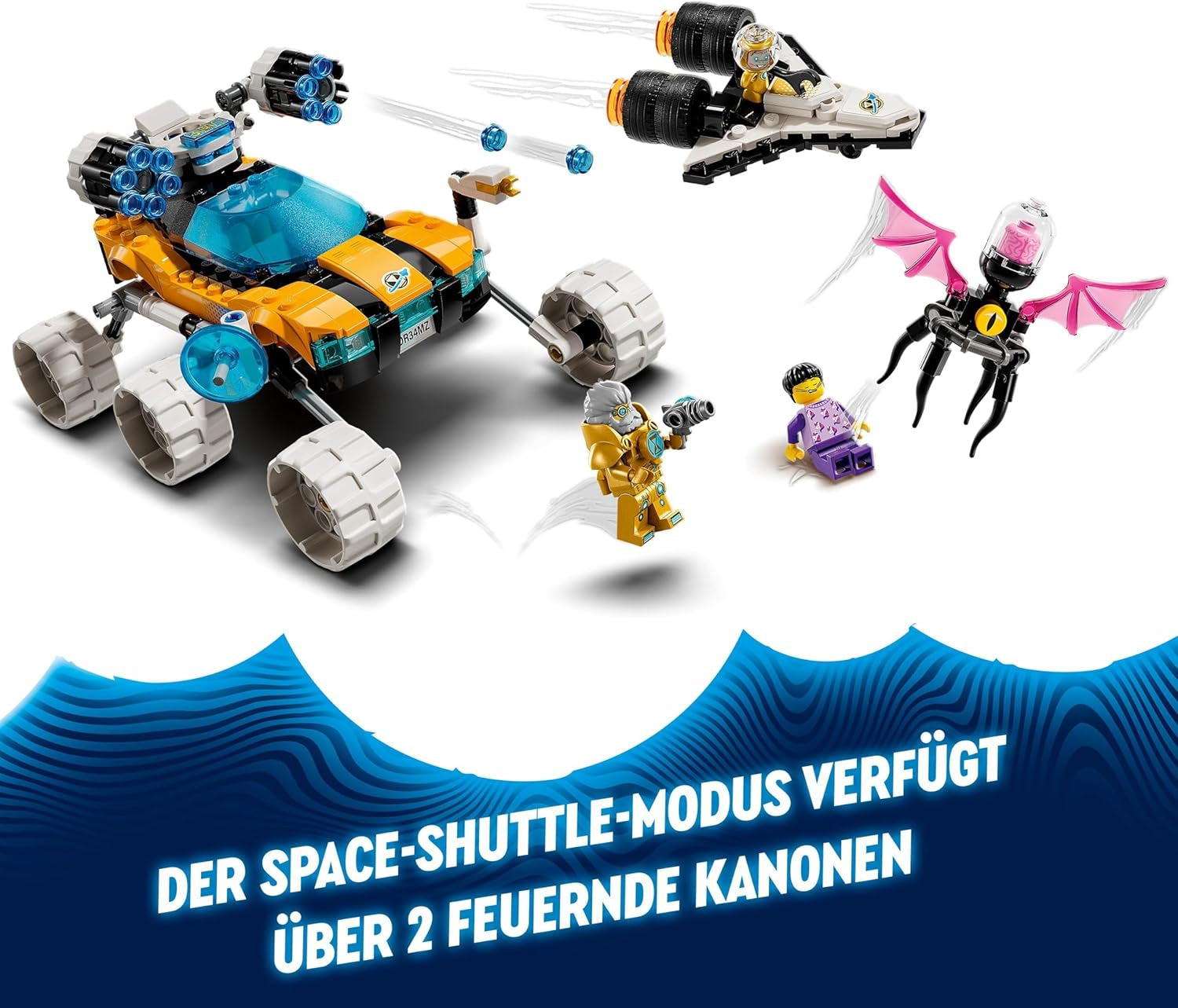 LEGO Dreamzzz 2-i-1 Mr Oz's rumbuggy legetøjsbil eller rumfærgesæt indeholder Mr Oz, Albert og Jayden minifigurer, rumgave til børn 8+ 71475 byggesæt Besuche den LEGO-Store