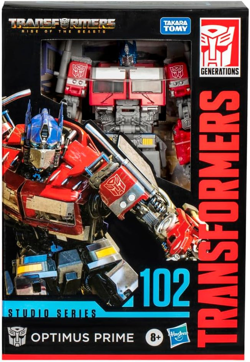 Transformers Studio Series Voyager Class Rise of the Beasts 102 Optimus Prime Action Figur Rød Hvid Blå Action Figurer Naty Shop