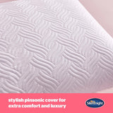 Silentnight Ultimate Pillow - Blød og støttende sengepude med Pinsonic Soft Touch luksus quiltet betræk, maskinvaskbar og allergivenlig til ryg- og sidesover, 1 stk Naty Shop standardpuder
