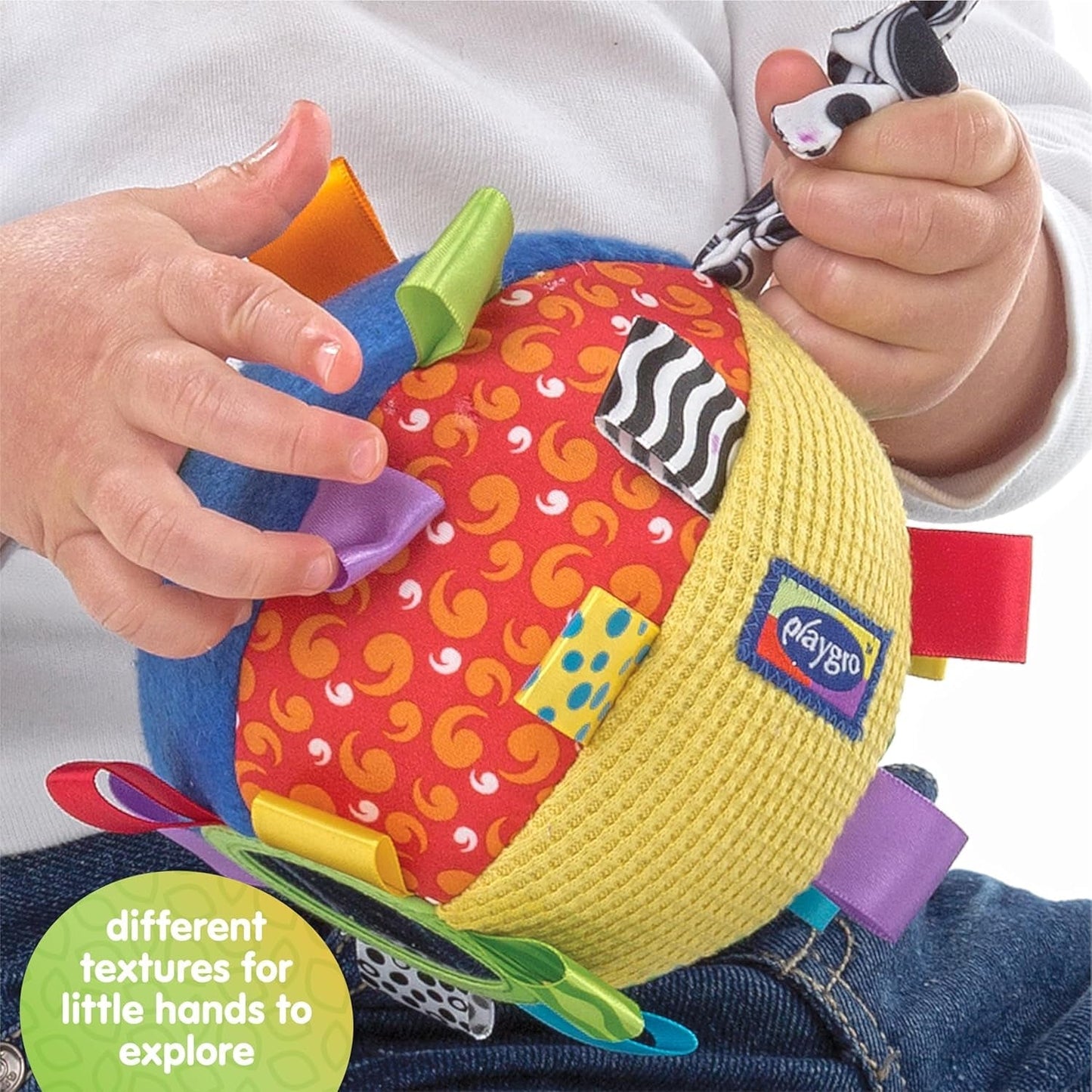 Playgro Loopy Loops krammebold - Baby krammebold - Babylegetøj - Babylegetøj - Legetøj - Legetøj - Farverigt babylegetøj Naty Shop