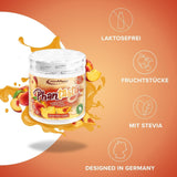 Ironmaxx Phantasty - Creamy Peach 250G Dose | Vegansk Geschmackspulver Mit Echten Frucht- Oder Nussstückchen | Perfekter Zuckerersatz Sweeteners Naty Shop