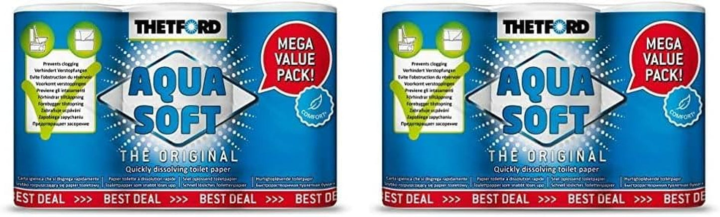 Aqua Soft Toiletpapir Bærbart toiletpapir 4 ruller/flasker Campingtoiletter Udendørscampingtoiletpapir