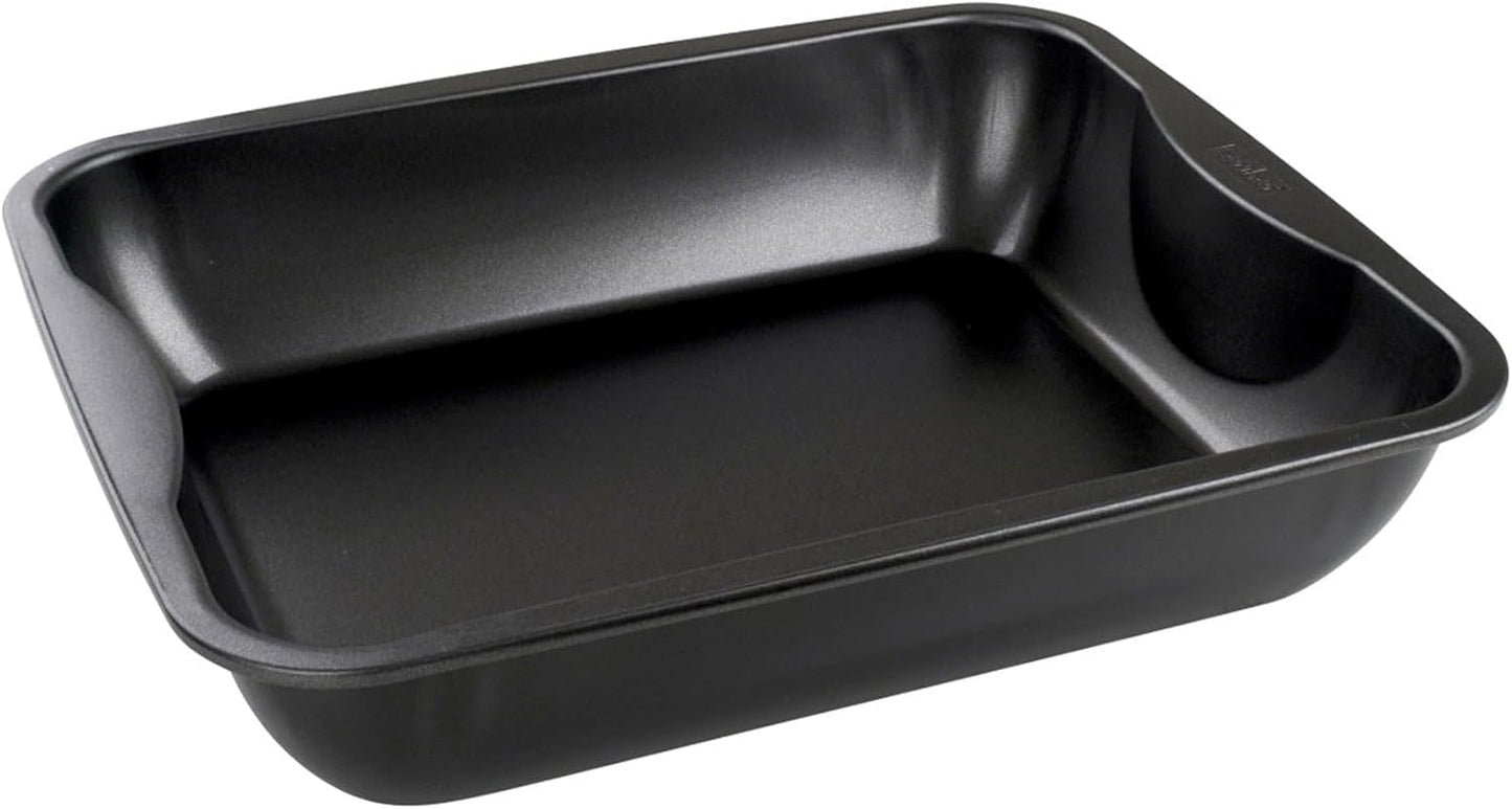 Zenker Xxl-Brat- Und Auslaufform (40 X 8 X 34 Cm) SPECIAL MADLAGNING, Rechteckige Ofenform Mit Antihaftbeschichtung, Backblech Für Krosse Braten & Saftige Aufläufe (Farbe: Schwarz), Menge: 1 Stück Forme og bakker til bagning Naty Shop
