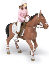 PAPO - Hestefigur - Rider Fashion Winter, passion for ridning, legetøj til børn fra 3 år. Naty Shop actionfigurer