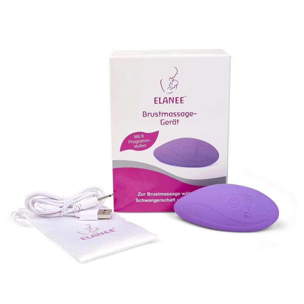 ELANEE Brustmassage-Gerät Für Schwangerschaft Und Stillzeit, Sanfte Massage Der Brust, Lockerung Des Brustgewebes, Anregung Milchfluss (223-00), 1 Stück (1Er Pakke) Tilbehør Mad og Amning Bebe Naty Shop