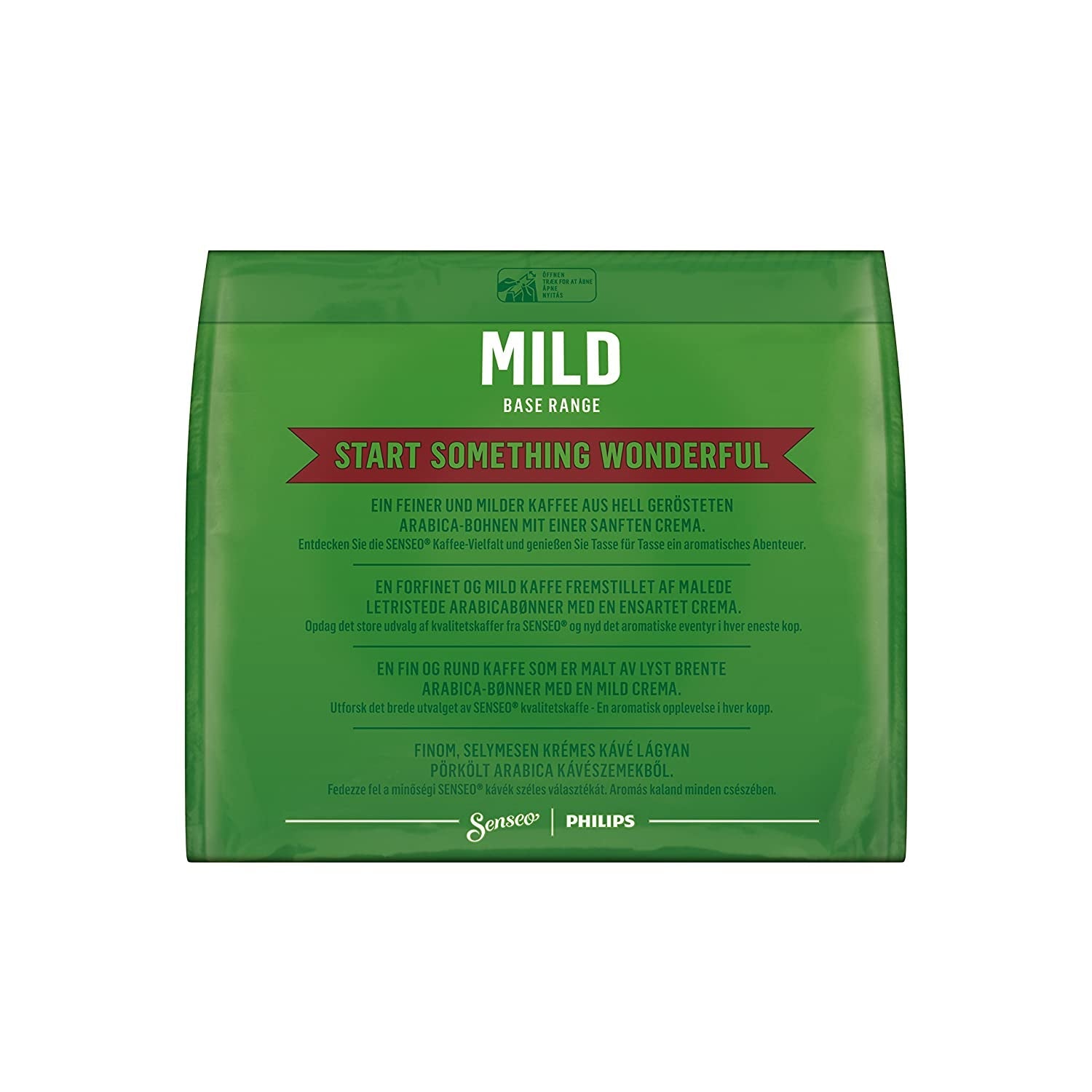 Senseo Pads Probierbox 5 Sorten, Vielfaltspakke, 5 x 16 Getränke, 80 Kaffeepads