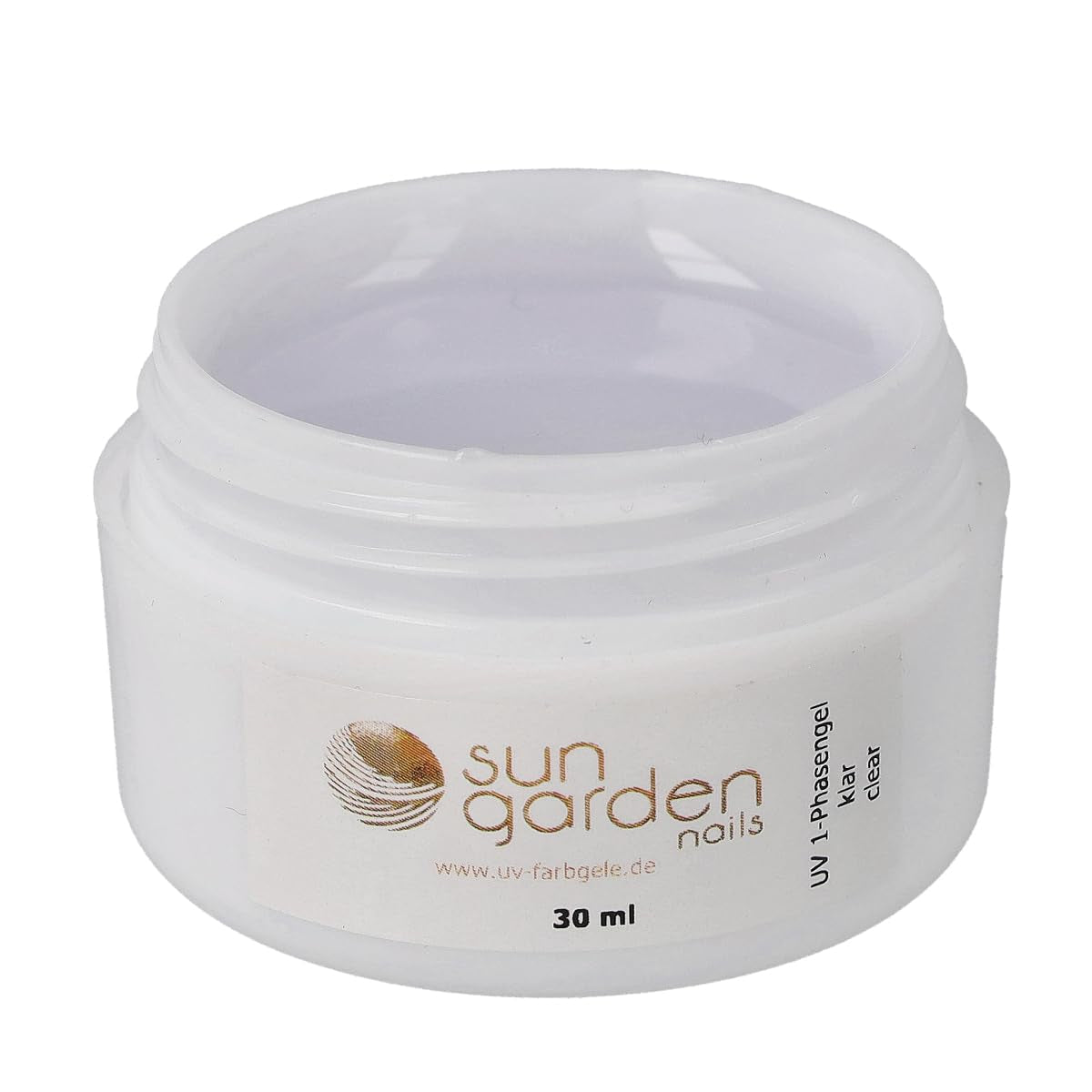 Sun Garden Nails monofasisk gennemsigtig gel 30ml + æske med 100 spidser + lim til spidser 7ml