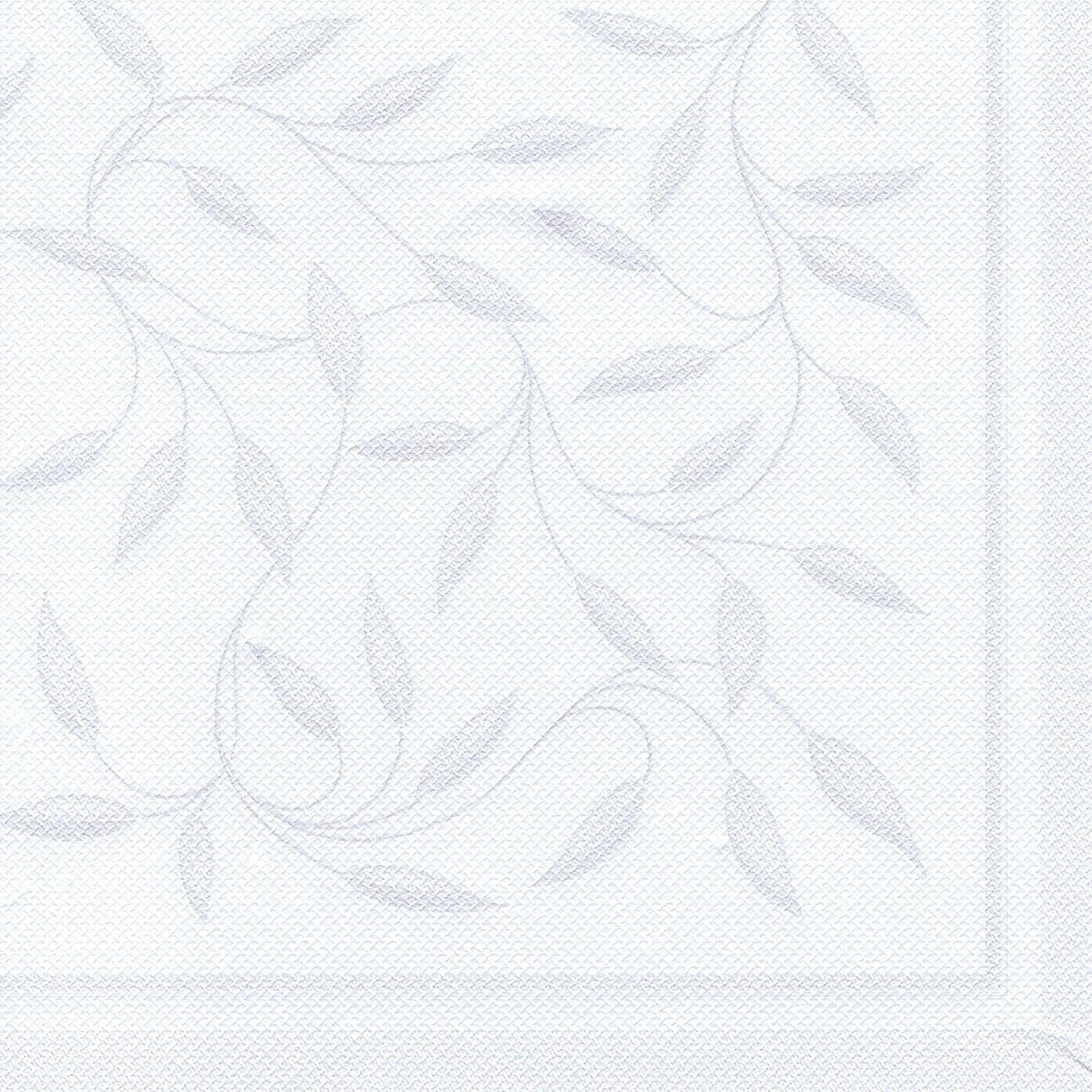 Papstar, 50 servietter "ROYAL Collection" 1/4 fold 40 Cm X 40 Cm Hvid "New Mediterranean", #11652