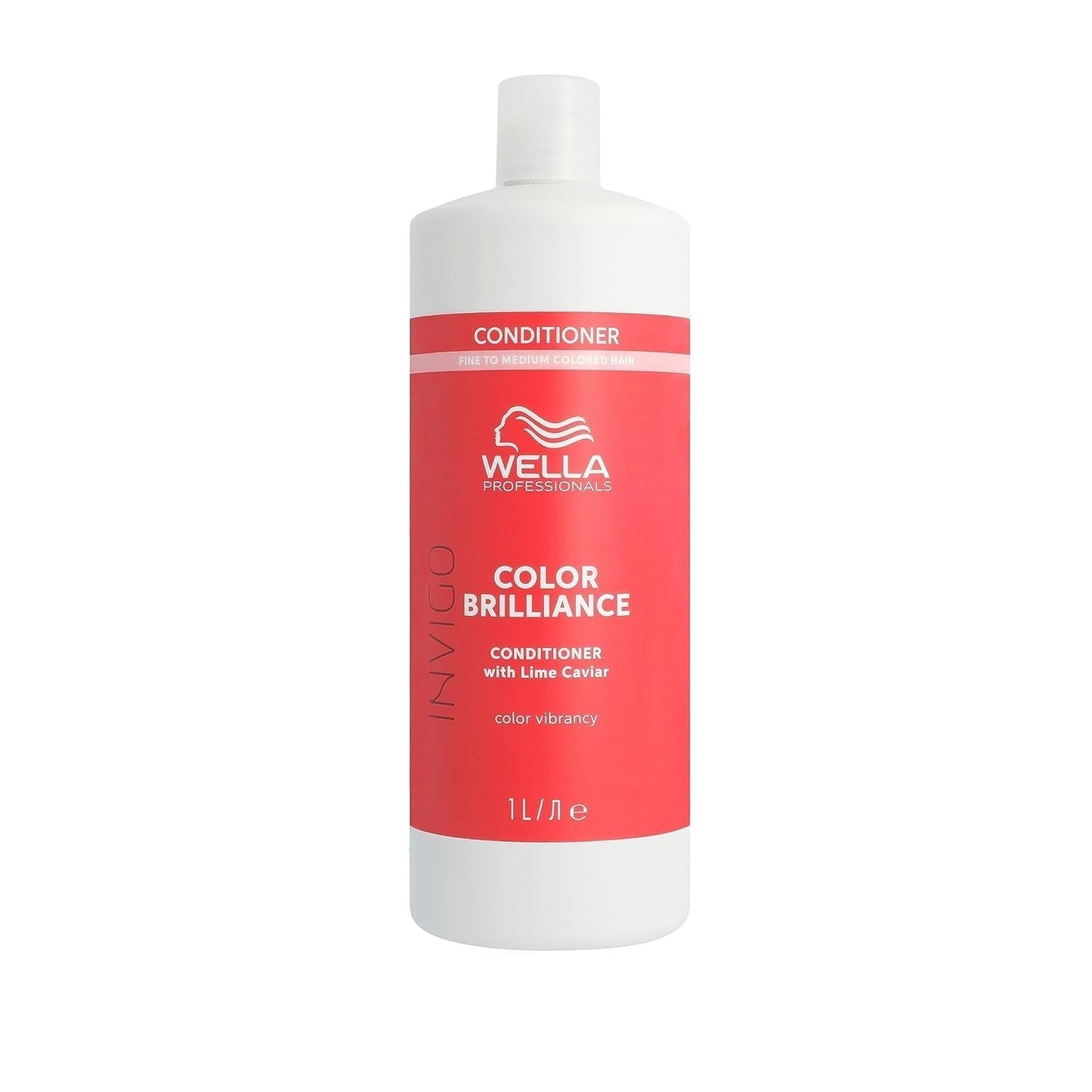 Wella Professionals Invigo Color Brilliance - Shampoo, balsam og farvebeskyttelsesmaske til fint og tykt farvet hår - med E-vitamin, antioxidanter og lav pH - udglattende og nærende Hårmaske Naty Shop Conditioner 1 liter