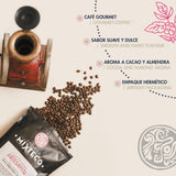 Brændte Arabica kaffebønner | 500 g med strejf af kakao og mandler | Fra en traditionel kafferister | Delikat smag