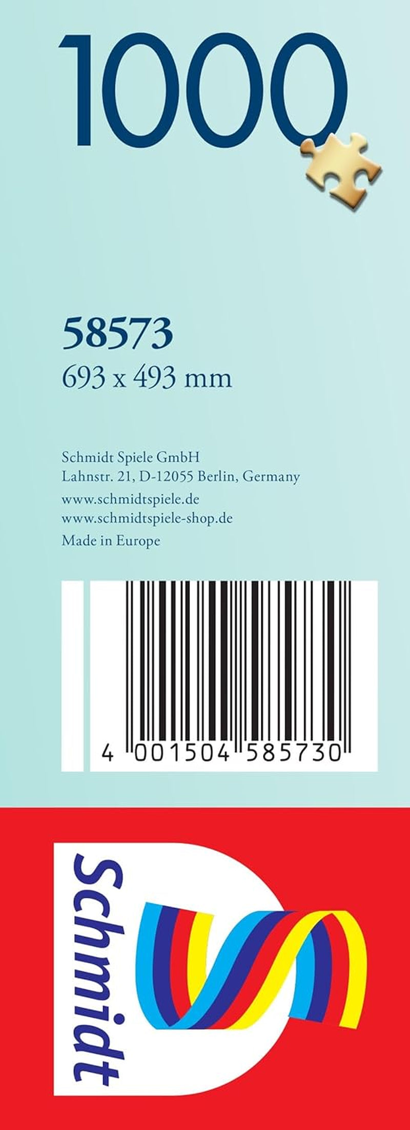 Schmidt Spiele 58573 Jeff Haynie, Mit Dem Wohnwagen Am Meer, puslespil 1000 brikker Puslespil Naty Shop