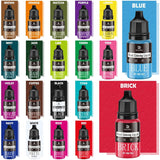 Madfarve - 20 farver x 10 ml koncentreret flydende madfarve til kagepynt, bagning, småkager, macarons - sukkerfri madfarve til drikkevarer, kagedekoration, DIY-slim, påskeæg