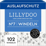 LILLYDOO Babybleer Hudvenlig - Størrelse 3 (6-10 kg), 29 stykker, pålidelig lækagebeskyttelse, blød, parfumefri og lotionfri til følsom hud, dermatologisk testet