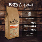 COFFEE CRUISE Sweet Brazil Brasilianische Kaffeebohnen 1kg - Mittlere Röstung - Aroma Kakao und Schokolade - Für All Kaffeemaschinen - 100% arabisk