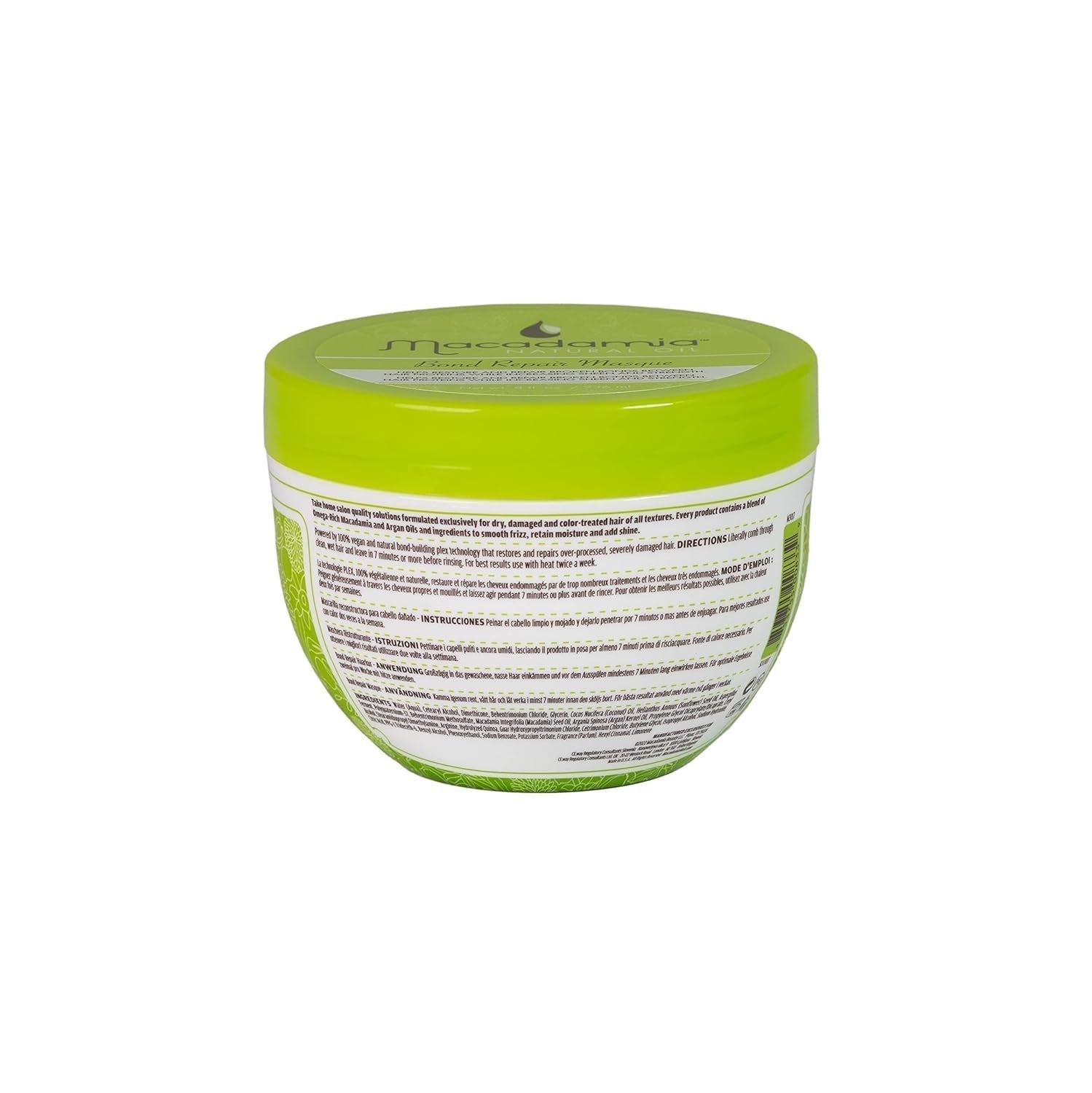 Bond Repair Mask hjælper med at revitalisere og styrke overbehandlet, beskadiget hår, formuleret med aminosyrer fra naturen - Vegansk og naturlig plex-teknologi. Naty Shop hårmaske