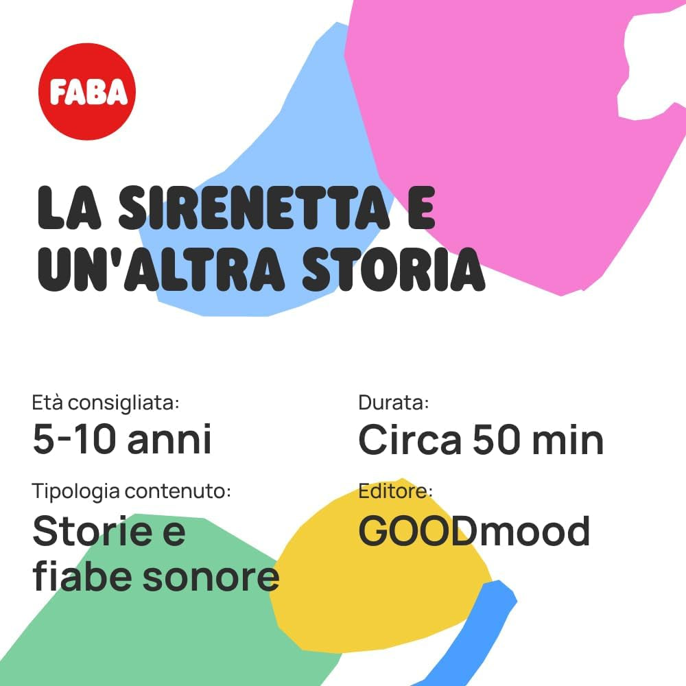 Den lille havfrue lydfigur - lydhistorier - legetøj, undervisningsindhold, italiensk version, børn fra 4 år og opefter Baby Toys Naty Shop