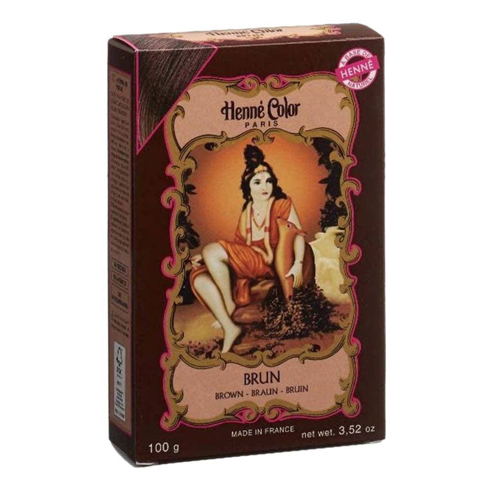 Henné Color Henna Powder Kobber 100 g Naty Shop hårfarve brun, sort 100 G (1 pakke)