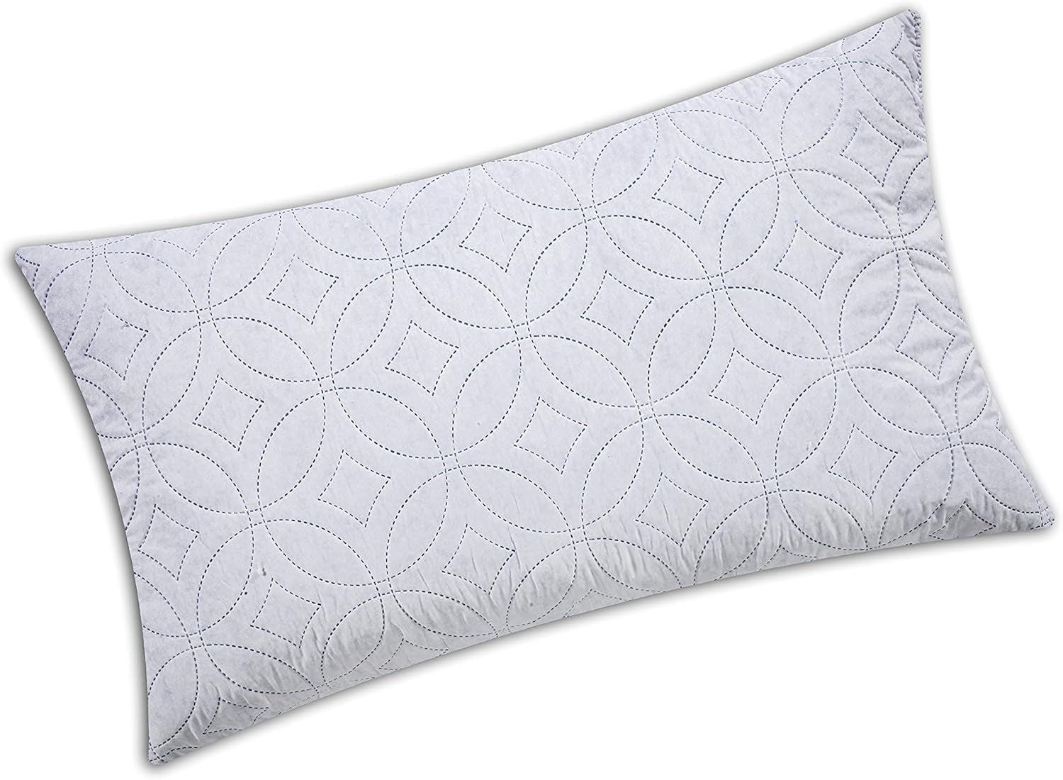 V.I.P. Meget vigtig pude V.I.P. Memory Flake Pude Hvid Pude 45 X 75 cm Polyester Quiltet Betræk Super åndbar Blød Made in Italy Naty Shop Standard Puder