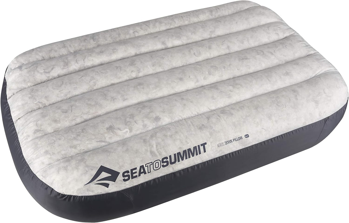Sea to Summit - Eros dunrejsepude L - Ultralet og oppustelig - 10D materiale - Premium dunpude - Skridsikker - Til vandring og camping - 42 X 28 X 12 Cm - Grå - 95 G Naty Shop Grå rejsepuder 1 stk (1 pakke)