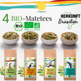 ORIGEENS BIO MATE TE GAVESÆT X4 I Yerba Mate Bio 4X80G I Yerba Mate tesæt, gaveidé