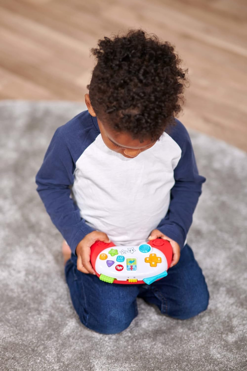 Simba 104010017 - ABC-spilcontroller, babylegetøj, dyrelyde, sange, 20+ lyde, fra 12 måneder, motoriske færdigheder, spillekonsol, småbørnslegetøj, legetelefon Bebe Toys Naty Shop