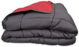 Calgary Dynebetræk Polyester grå/rød, Polyester, Grå/rød, 200X140X1 Cm Dyner og dyner Naty Shop 220X160X1 cm