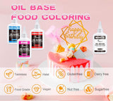 Fedtopløselig madfarve 55 g, hvid oliebaseret madfarve til chokolade, fondant, macaron, kagepynt, koncentreret oliebaseret madfarve til bagning, madlavning, glasur, cupcakes