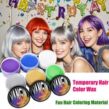 Grøn midlertidig hårfarve, styling af hårfarve til mænd, kvinder, naturlig hårpomade, hårfarvevoks til fest, cosplay og halloween, jul, creme midlertidig hårfarve (100 g, grøn) Naty Shop hårfarve