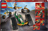 LEGO NINJAGO Ninja Team Combi Caterpillar 4 i 1 sæt med svævefly, racerbil og 2 motorcykler og 6 minifigurer Gave til drenge og piger Ninja legetøj 71820 byggesæt Besuche den LEGO-Store