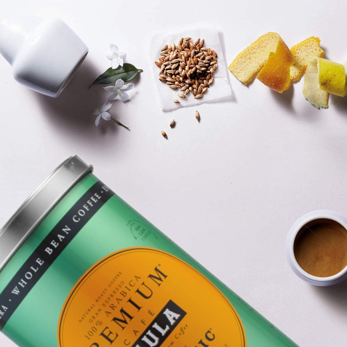 Saula premium kaffebønner, pakke med 2 æsker x 500g. 100% økologisk Arabica